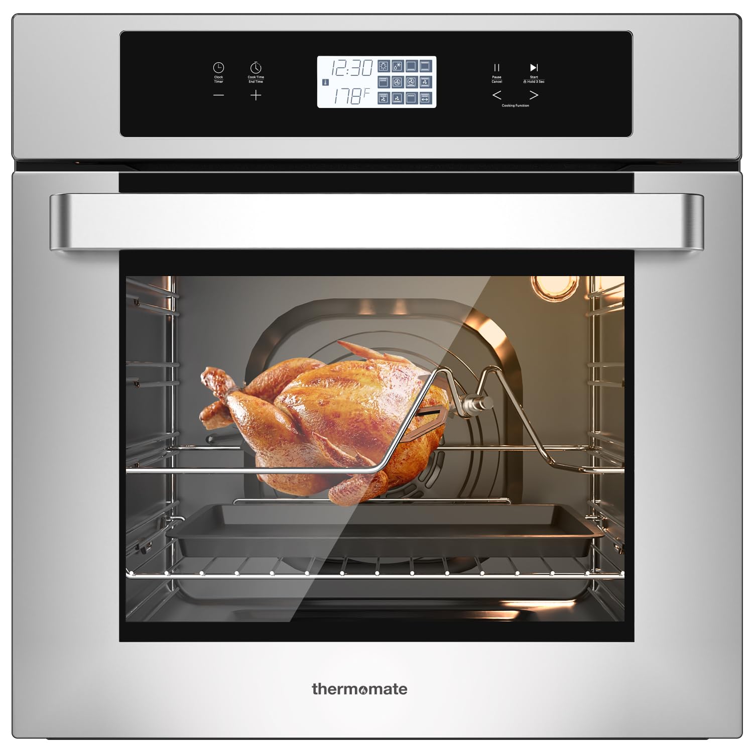 24'' Built-in Electric Wall Oven - 12 Functions Convection Ovens