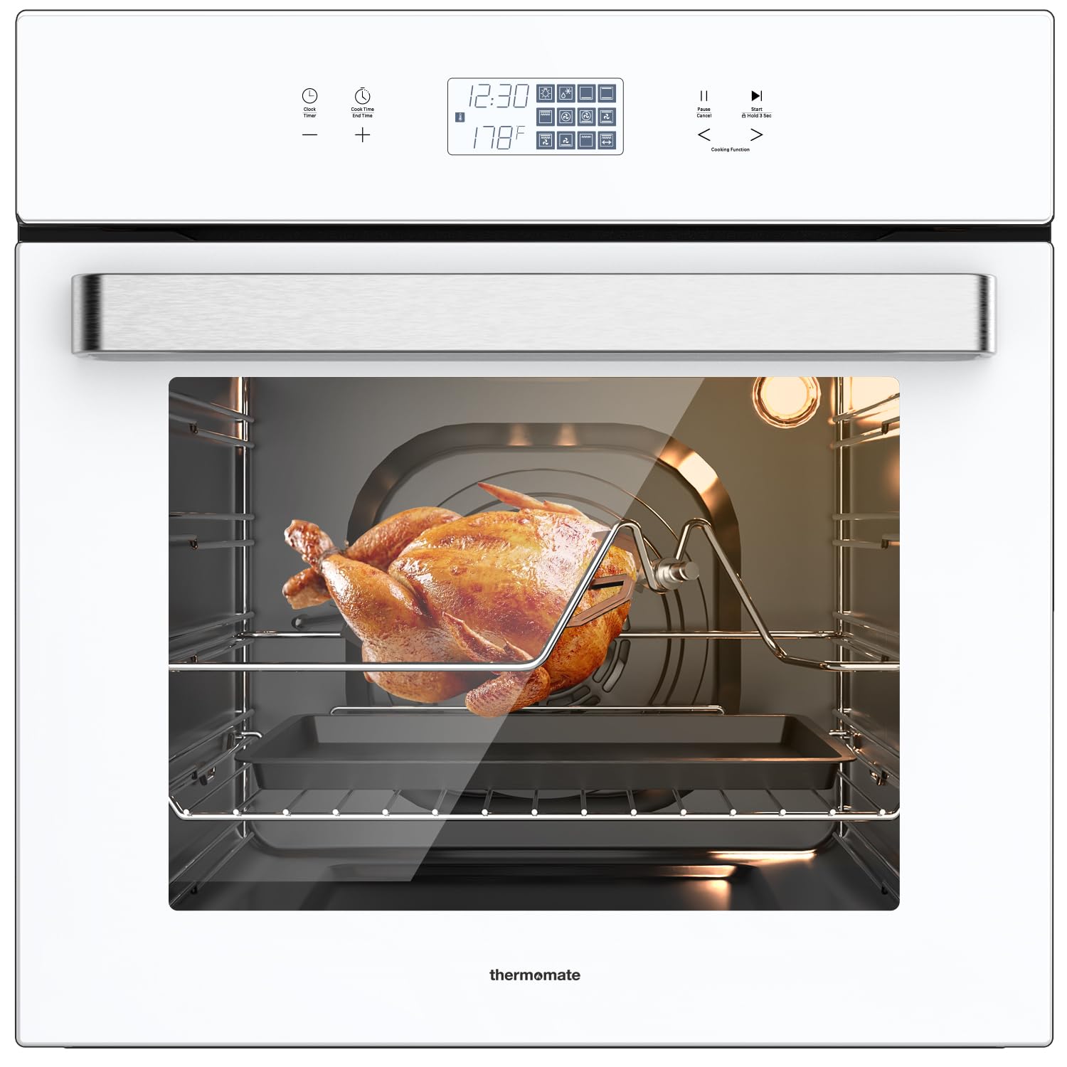 24'' Built-in Electric Wall Oven - 12 Functions Convection Ovens