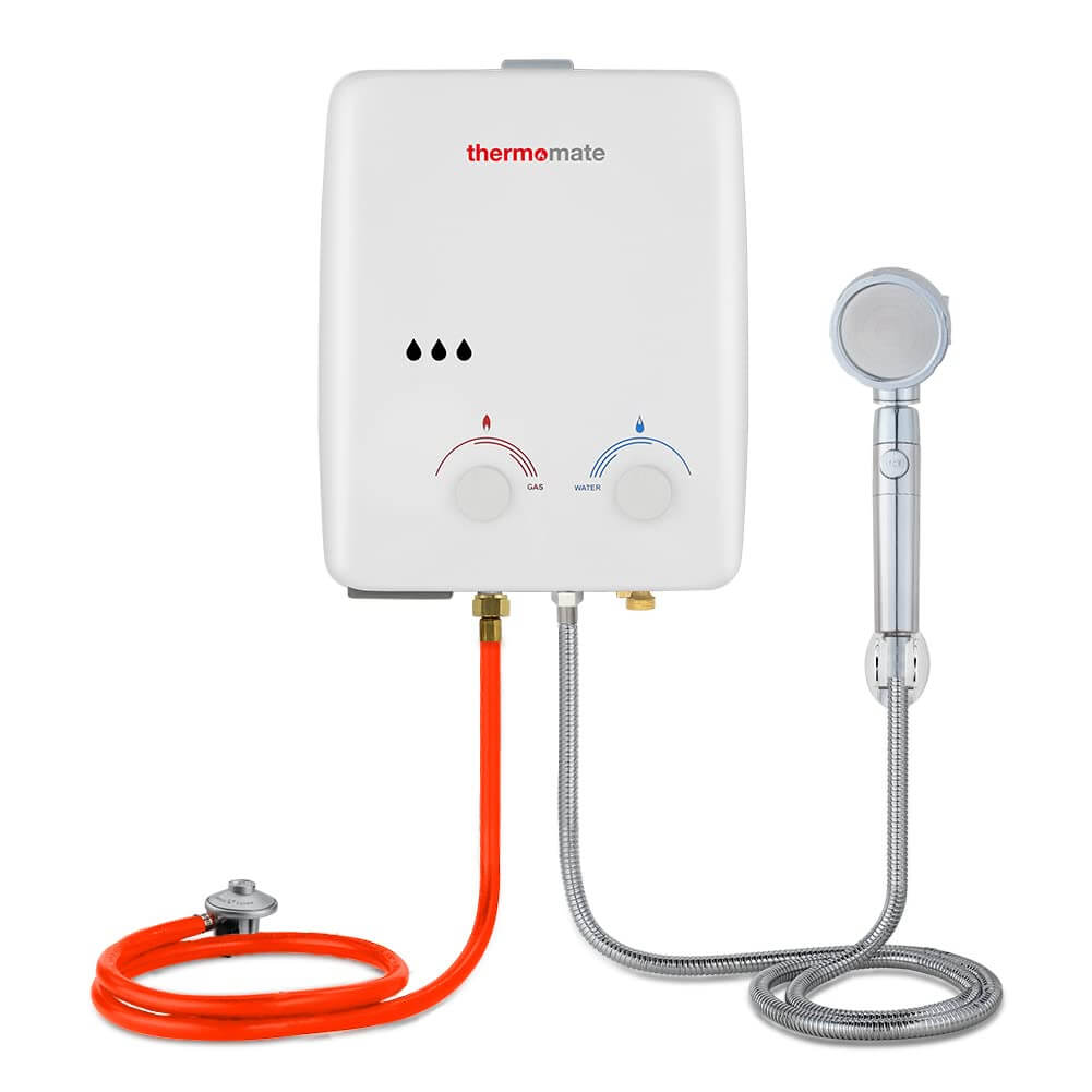 Thermomate 5L Portable Propane Tankless Gas Water Heater - 50 mbar