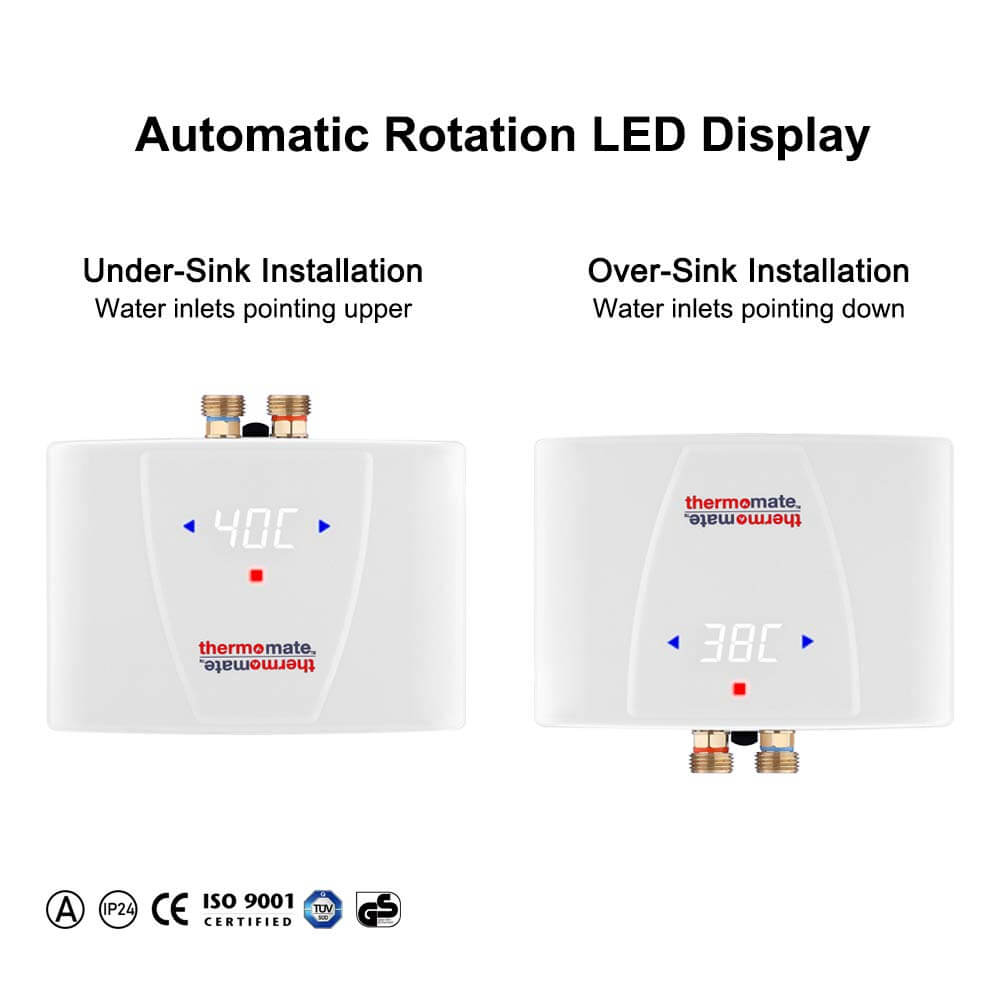 5.5kW Instant Electric Water Heater with Backlit LED Display