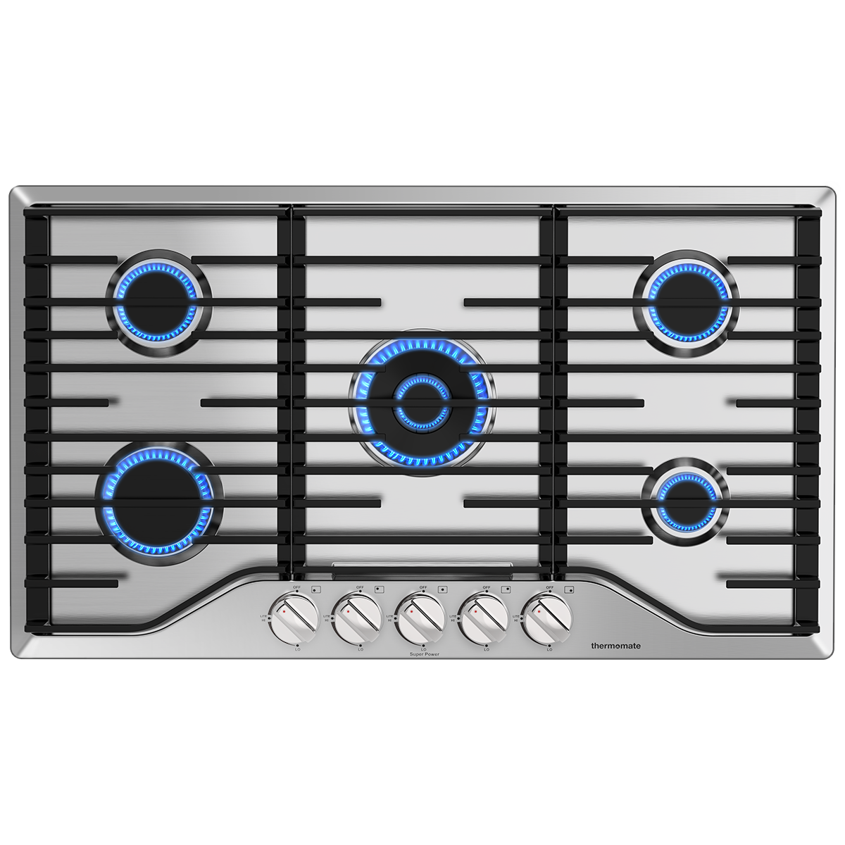 36'' Gas Cooktop w/ 5 SABAF Burners | Thermomate