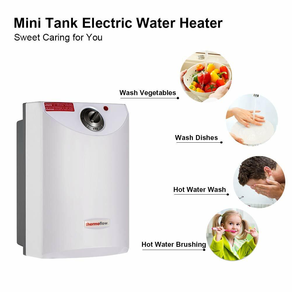 Thermoflow Mini Tank Electric Water Heater, 4 Gallons