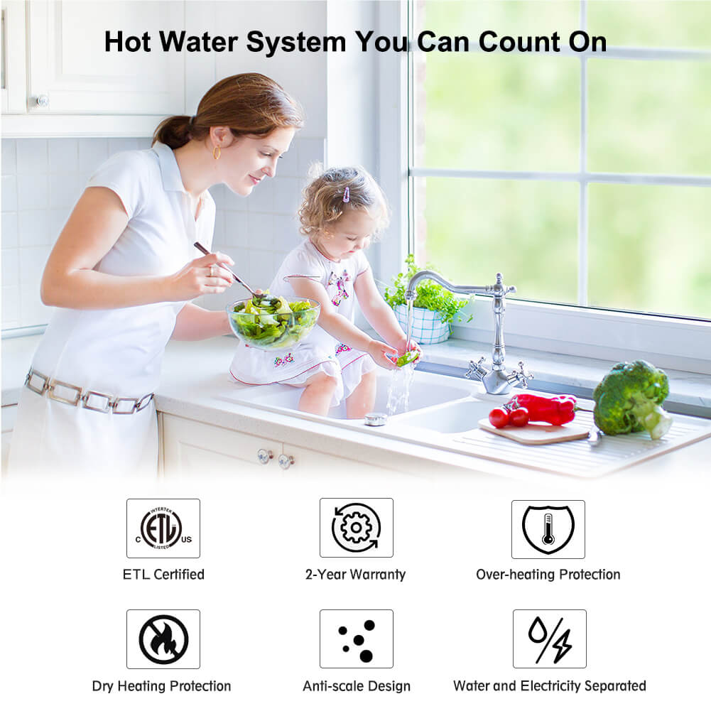 Tankless Electric On Demand Instant Hot Water Heater - 240V | 11kW