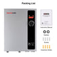 Tankless Water Heater Electric 27kW 240 Volt, thermomate On Demand Instant Endless Hot Water Heater, Digital Temperature Display for Residential Whole House Shower, 114A GRAY
