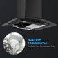 30-Zoll-Insel-Dunstabzugshaube 350 CFM Touch Control Schwarz